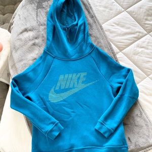Blue hoodie